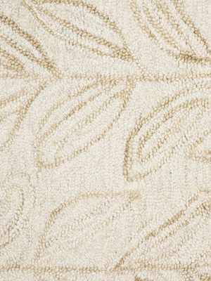 Yoan Hand-tufted Wool Floral Rug - Beige
