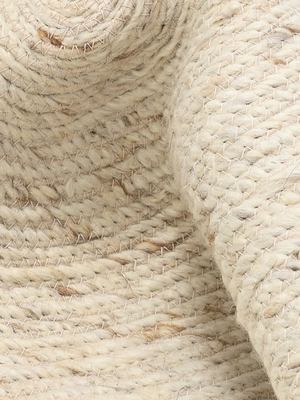 Selma Hand-woven Wool Rug - Cream