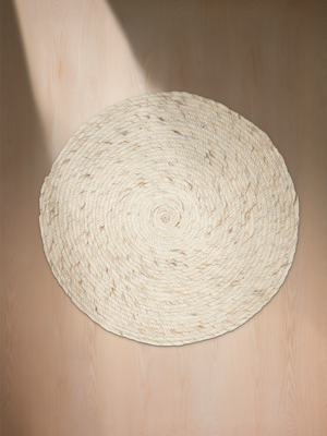 Selma Hand-woven Wool Rug - Cream