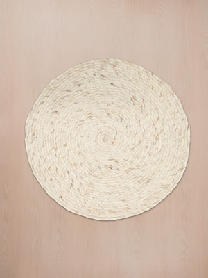 Selma Hand-woven Wool Rug - Cream