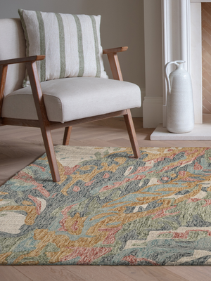 Sahar Hand-tufted Wool Floral Rug - Multi